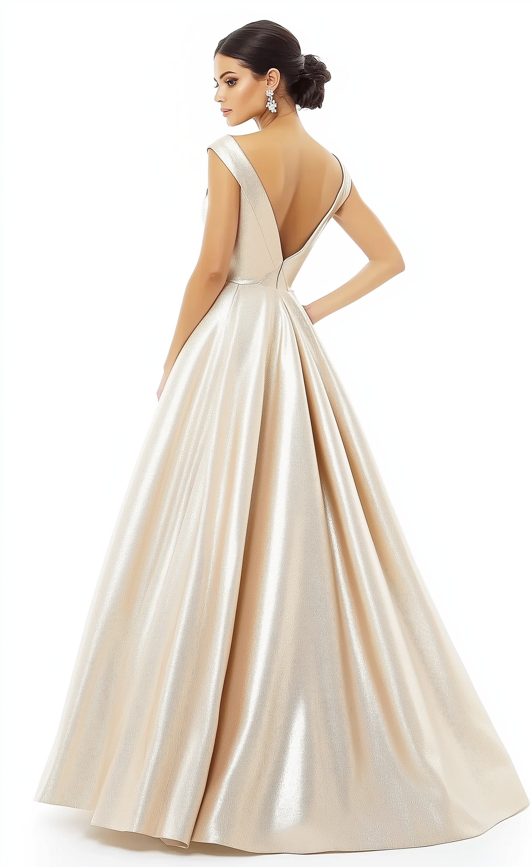Asymmetric Neckline One Shoulder Satin A-Line Maxi Prom Dresses