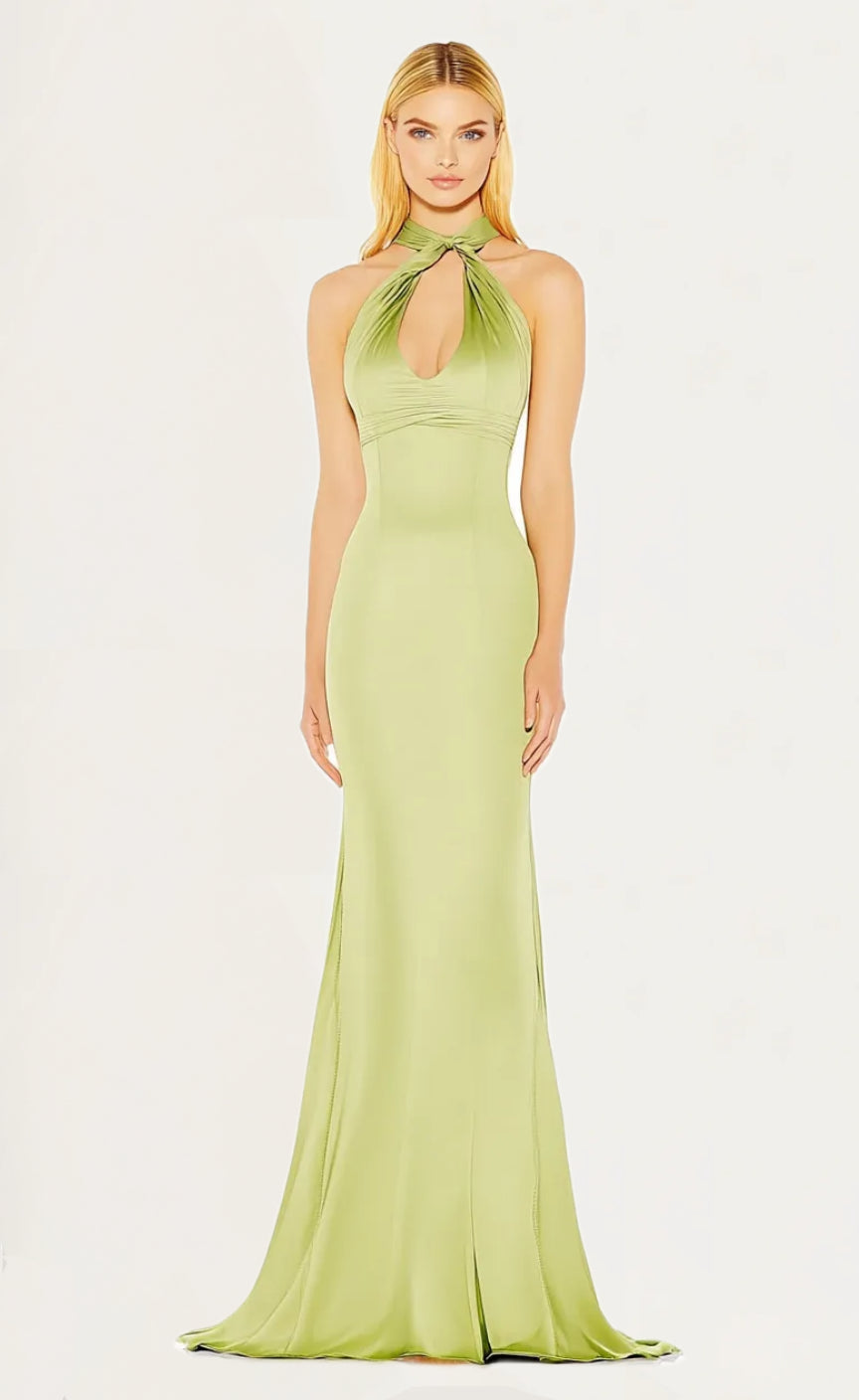 Gorgeous Halter Neckline Floor Length Prom Dress